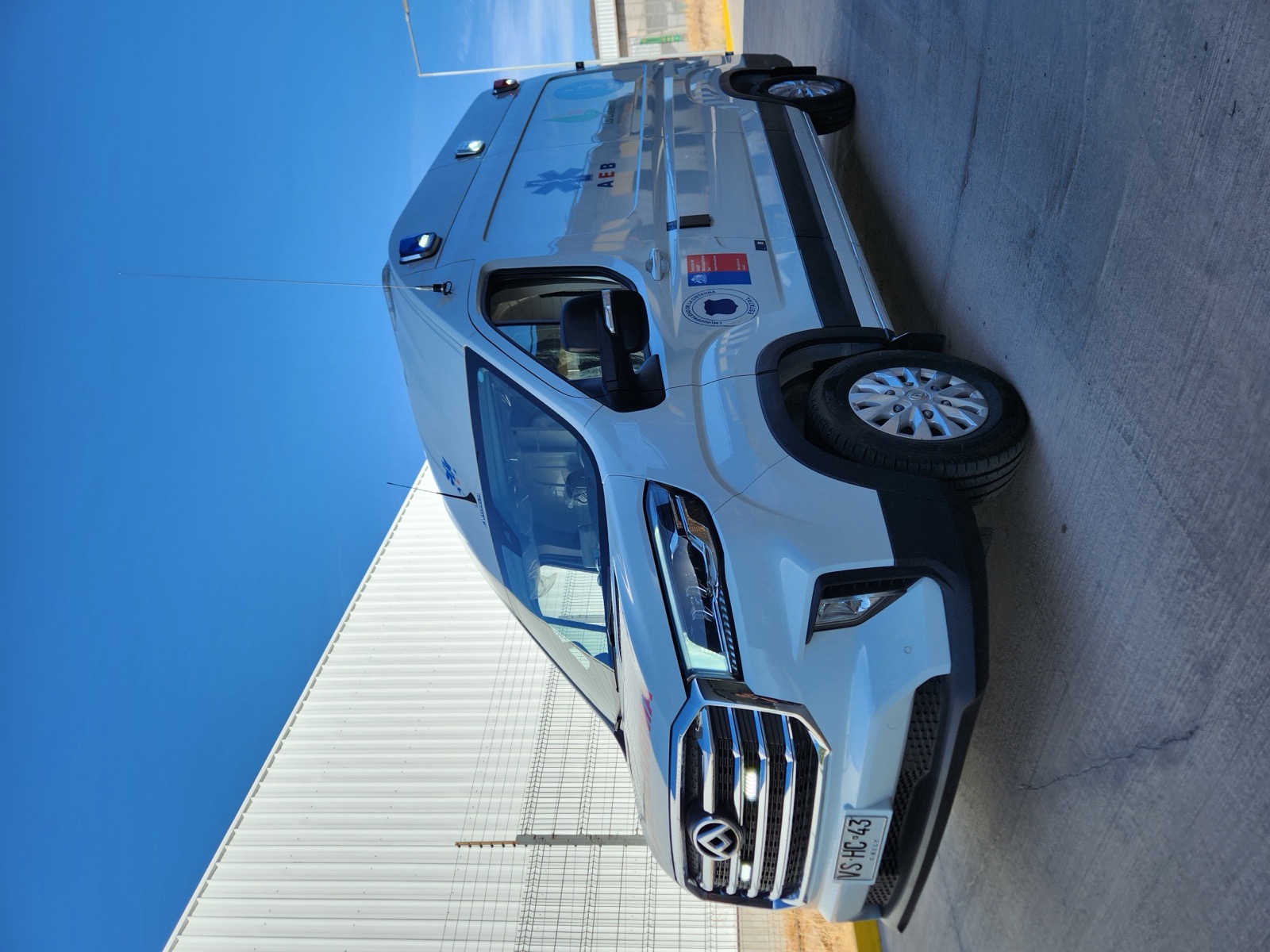 Ambulancia EvoDelta en la planta de Pudahuel